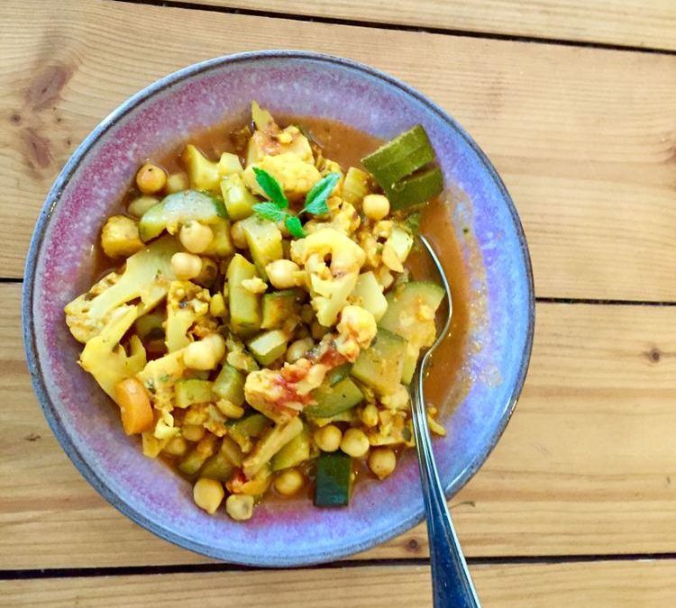 Blumenkohl-Curry mit Kichererbsen- veganes Soulfood!