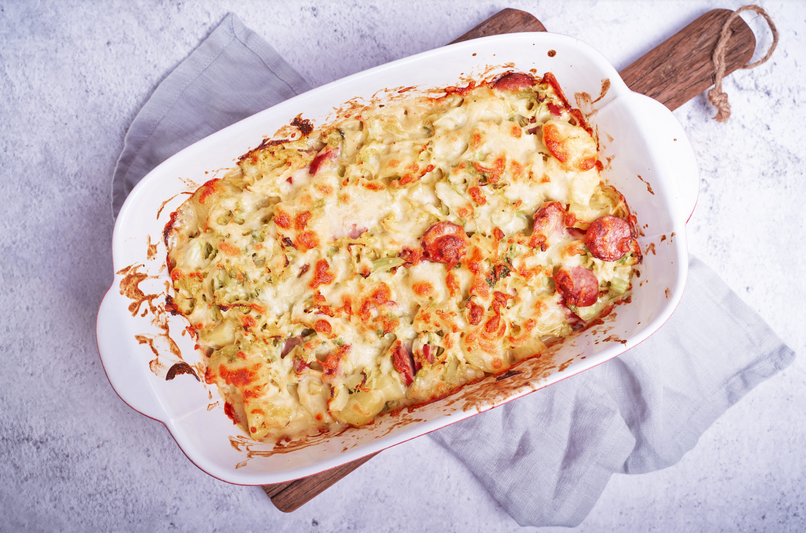 Winterlicher Wirsinggratin mit Räuchertofu