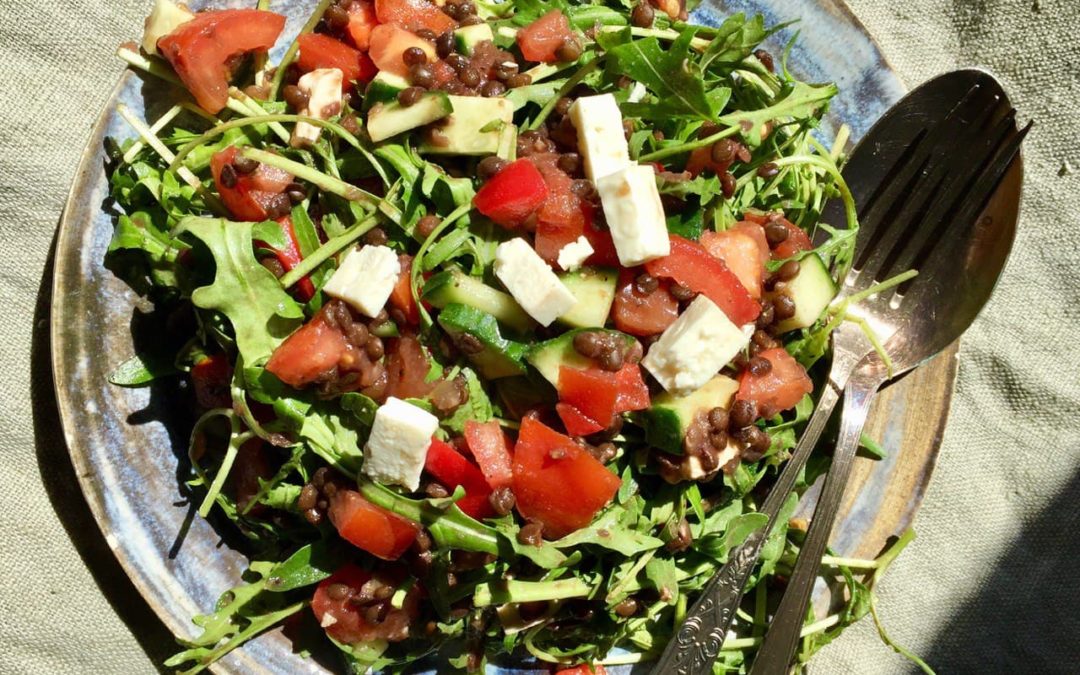 Lauwarmer Sommersalat