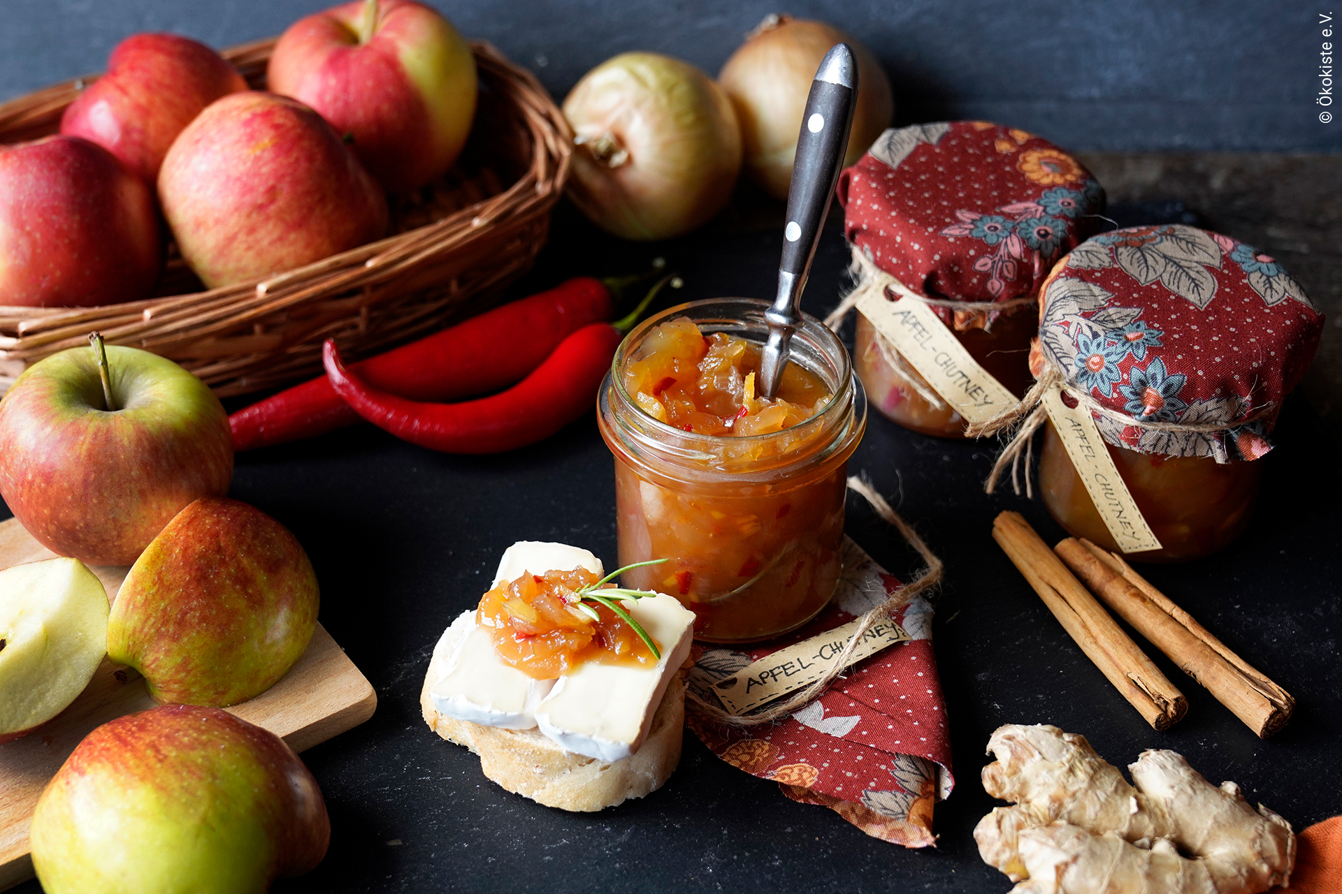 Rezept des Monats September 24_Apfel-Chutney_Verband web
